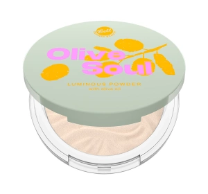 Bell Olive Soul prasowany puder rozświetlający do twarzy 01 Devy Olive 6,5 g