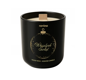 Ravina Wesołych Świąt Bombka sojowa świeca zapachowa Grzane Wino 175 g