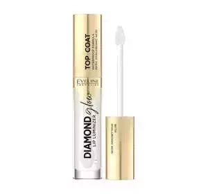 Eveline Diamond Glow lip luminizer wodoodporny topcoat z kwasem hialuronowym 4,5ml