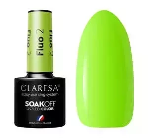 Claresa hybrydowy lakier do paznokci Fluo 2 5 g