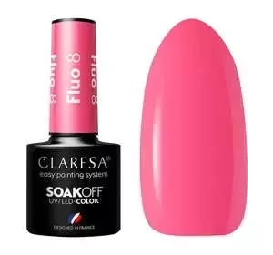 Claresa hybrydowy lakier do paznokci Fluo 8 5 g