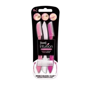 Wilkinson Sword Intuition Perfect Finish maszynki jednorazowe do brwi i twarzy 3 sztuki