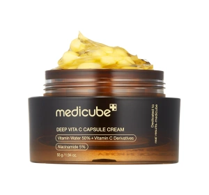 Medicube Deep Vita C Capsule Cream rozjaśniająco-ujędrniający kapsułkowy krem do twarzy 55 g