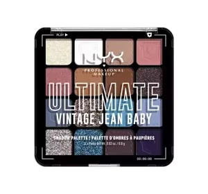 NYX Professional Makeup Ultimate paleta cieni do powiek Vintage Jean Baby 12,8g