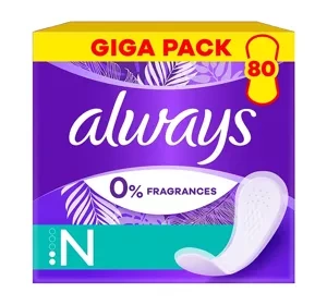 Always 0% Fragrances & Dyes Normal wkładki higieniczne 60 sztuk