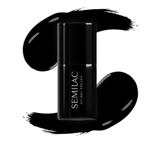 Semilac Super Cover lakier hybrydowy 300 Perfect Black 7 ml