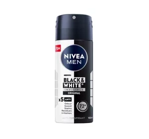 NIVEA MEN Black&White Invisible Orginal antyperspirant w sprayu dla mężczyzn 100ml