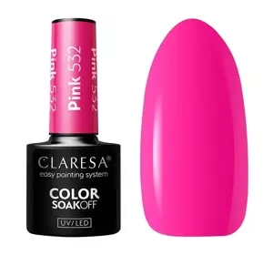 Claresa hybrydowy lakier do paznokci Pink 532 5 g
