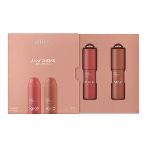 KIKO Milano Silky Cheeks Blush Set zestaw do makijażu twarzy kremowy róż w sztyfcie 2 x 5 g