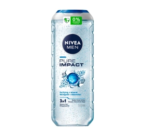 NIVEA MEN Pure Impact żel pod prysznic 3w1 dla mężczyzn 500 ml