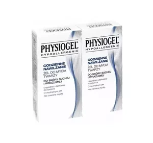 Physiogel Hypoallergenic Codzienne Nawilżanie żel do mycia twarzy dla skóry suchej 2 x 150 ml