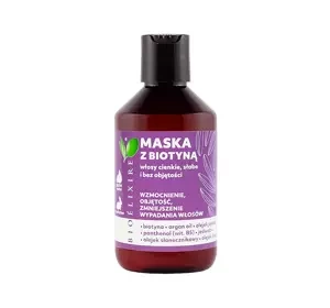 Bioelixire Biotyna maska wzmacniająca do włosów cienkich, słabych i bez objętości 300 ml