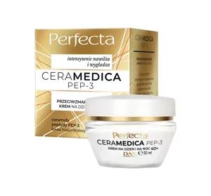 Perfecta Ceramedica Pep-3 przeciwzmarszczkowy krem na dzień i na noc 40+ 50ml