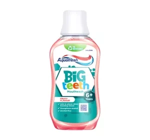 Aquafresh Big Teeth Mouthwash płyn do płukania jamy ustnej dla dzieci bezalkoholowy 300 ml