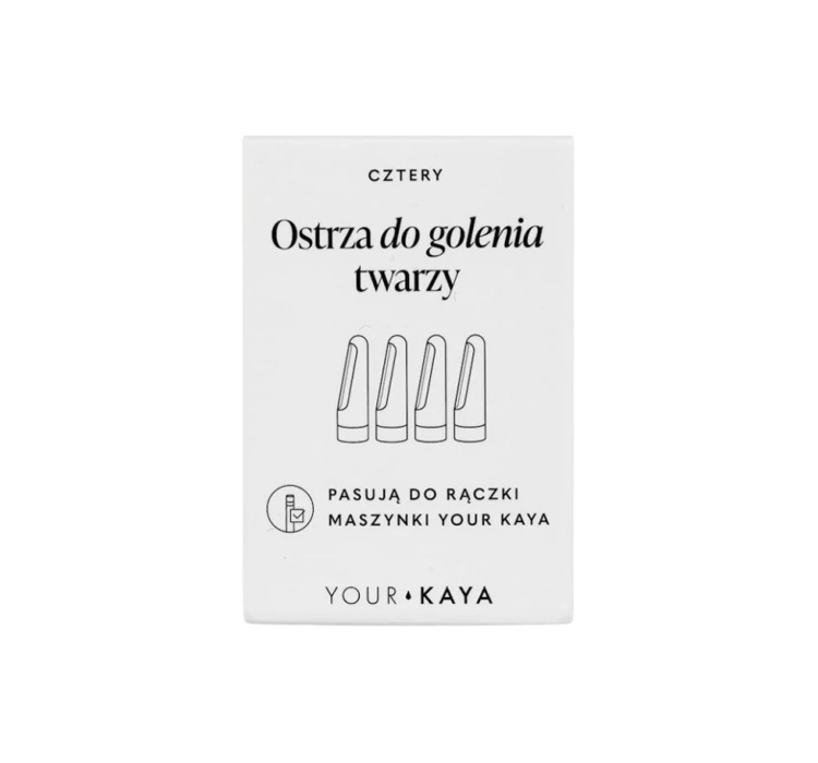 Your Kaya wymienne ostrza do golenia twarzy 4 sztuki