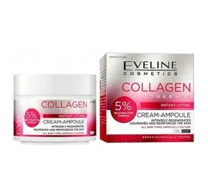 Eveline Cream-Ampoule Therapy krem-ampułka do twarzy z kolagenem do skóry dojrzałej 50ml