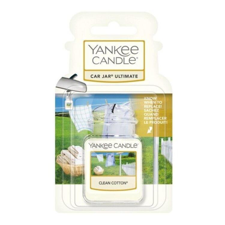 YANKEE CANDLE CAR JAR ULTIMATE ZAPACH DO SAMOCHODU CLEAN COTTON 25G