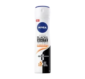 NIVEA Black&White Invisible Ultimate Impact antyperspirant w sprayu dla kobiet 150 ml
