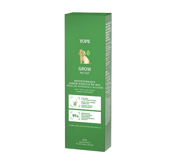 Yope Grow My Hair kuracja na noc rozgrzewające serum przeciw wypadaniu włosów 110ml