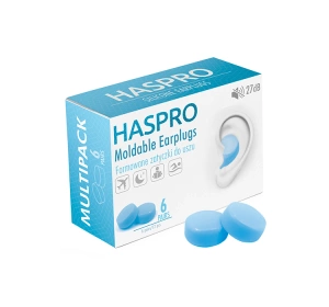 Haspro Moldable Earplugs formowane zatyczki do uszu Blue 12 sztuk