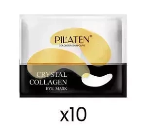 PILATEN CRYSTAL COLLAGEN KOLAGENOWE PŁATKI PO OCZY ZE ZŁOTEM 10x6G