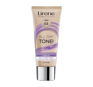 Lirene All Day Tone! podkład dopasowujący + serum 03 Nude 30 ml