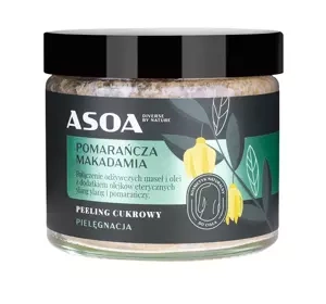 Asoa Cukrowy peeling do ciała Pomarańcza Makadamia 250ml