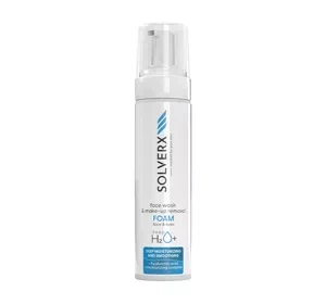 Solverx DeepH2O+ pianka do mycia twarzy i demakijażu 200 ml