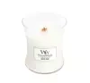 Woodwick Medium Jar Candle świeca zapachowa White Teak 275g