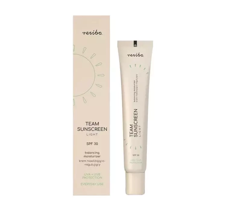 Resibo Team Sunscreen nawilżający krem koloryzujący z filtrem SPF30 40ml