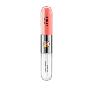KIKO Milanoa Unlimited Double Touch dwuetapowa pomadka w płynie 113 Satin Coral 2x3ml