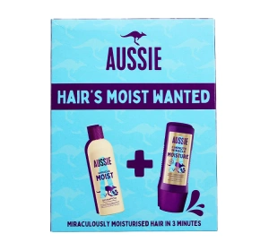 Aussie Hair's Moist Wanted zestaw szampon 250 ml + odżywka 225 ml