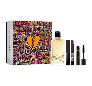 YVES SAINT LAURENT LIBRE ZESTAW WODA PERFUMOWANA SPRAY 90ML + POMADKA 2G + TUSZ DO RZĘS 2ML