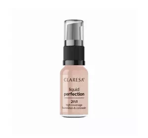 Claresa Liquid Perfection podkład do twarzy 2w1 104 Nude 18 g