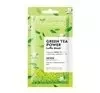 Bielenda Green Tea Power maseczka 2w1 z delikatnym peelingiem Luffa detoksykująca 8 g