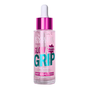 Eveline Cosmetics Glow Grip Serum Primer rozświetlająca baza-serum pod makijaż z 2% niacynamidem 30 ml