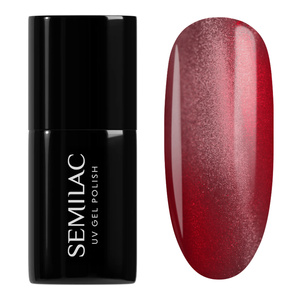 Semilac Her Aura lakier hybrydowy 736 Crimson Jelly Gloss 7 ml