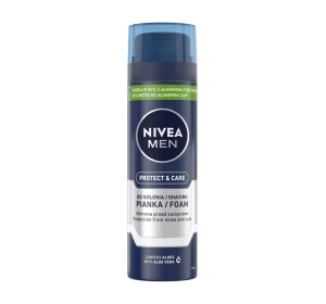 NIVEA MEN Protect&Care pianka do golenia z aloesem dla mężczyzn 200 ml