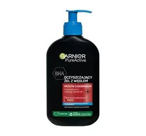 Garnier Pure Active oczyszczający żel z węglem przeciw zaskórnikom 250 ml