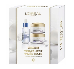 L'Oréal Paris Ekspert Wieku zestaw prezentowy z kosmetykami dla kobiet 60+ krem na dzień 50 ml + krem na noc 50 ml + serum 30 ml