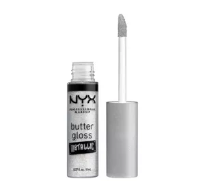 NYX Professional Makeup Butter Gloss Metallic błyszczyk do ust 10 Sparkly White 8 ml