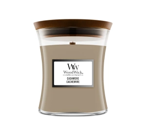 WOODWICK MEDIUM JAR CANDLE ŚWIECA ZAPACHOWA CASHMERE 275G