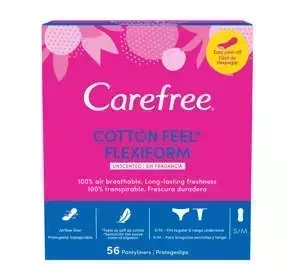 Carefree Cotton Flexiform wkładki higieniczne bezzapachowe 56 sztuk