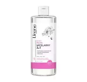 Lirene Dermoprogram kojący płyn micelarny 3w1 z hydrolatem róży do każdego rodzaju cery 400 ml