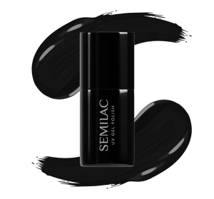 Semilac Black & White lakier hybrydowy 031 Black Diamond 7 ml