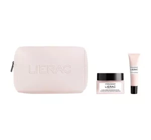 Lierac Hydragenist zestaw do pielęgnacji twarzy żelowy krem 50 ml + krem pod oczy 15 ml + kosmetyczka