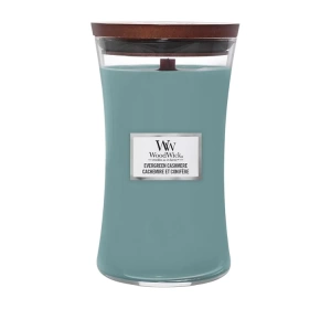 Woodwick Large Jar Candle świeca zapachowa Evergreen Cashmere 610 g