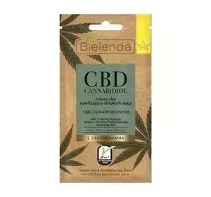 Bielenda CBD Cannabidiol maseczka nawilżająco-detoksykująca cera mieszana i tłusta 8 g