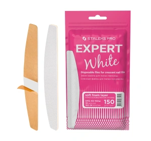 Staleks Pro Expert White wymienne nakładki do pilnika półksiężycowego Expert 40 150 grip 30 sztuk