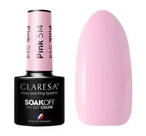 Claresa hybrydowy lakier do paznokci Pink 514 5 g